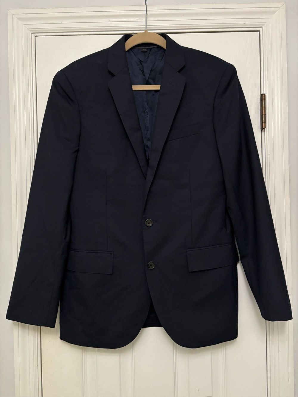 J.Crew Ludlow 2-Button Blazer Sport Coat Loro Piana Wool 38R Navy Blue - Picture 2 of 6